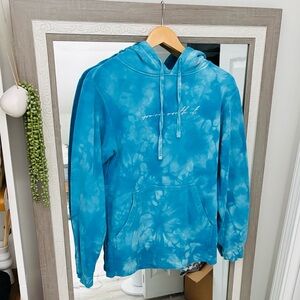 🦋 $15 Blue Graphic Tie-Dye Hoodie